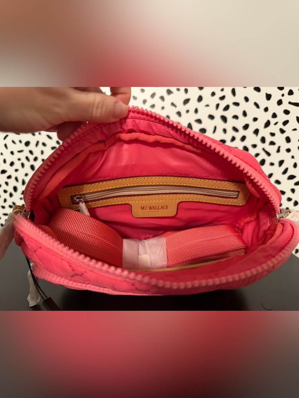 MZ Wallace Flamingo Pink Metro Camera Bag - Picture 6 of 9